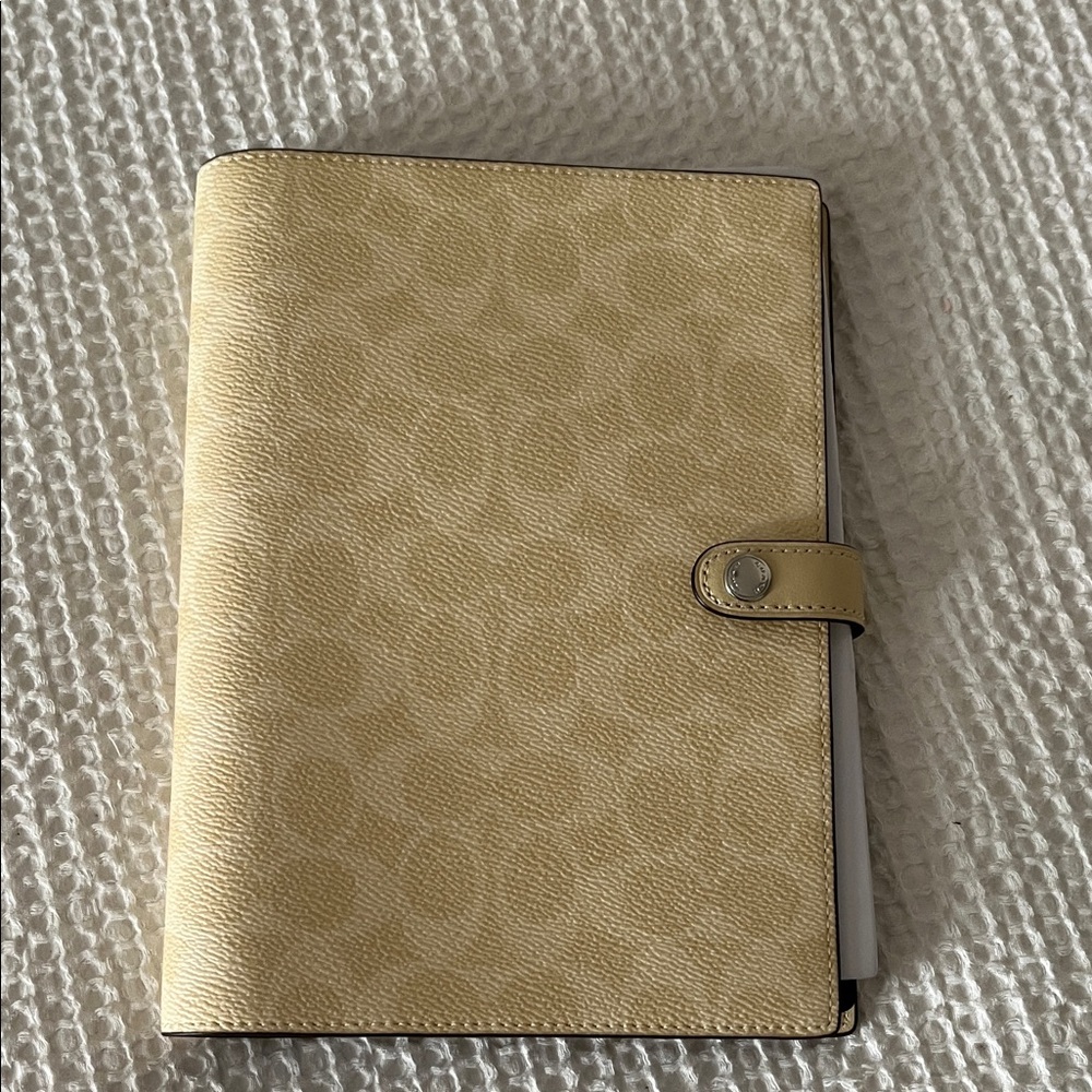 Coach yellow journal
